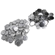 100 Sets Blank Button Badge Parts Set DIY for Button Making Machine Rust Prevention Button Maker Supplies for Crafts 75mm/2.95in