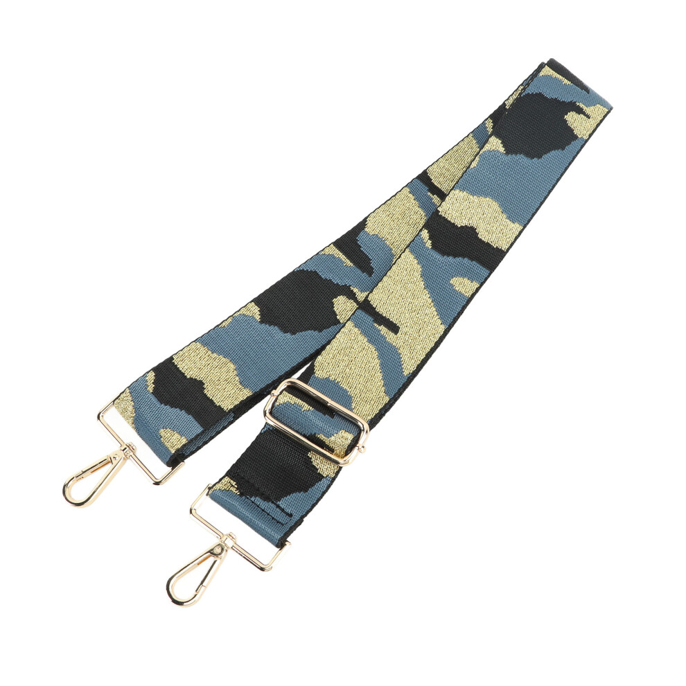 Camera Shoulder Strap Thicken Nylon Jacquard Webbing Neck Shoulder Strap Camera Accessories For Photographers Gift Blue/Gold 4331317640648