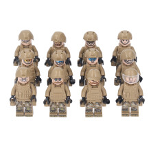 12 Stück Soldaten Block Minifiguren, 4,5 cm Kunststoff Action-Männer