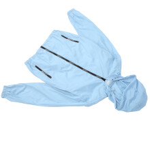 Kühlungsventilator-Jacke mit 2 Ventilatoren, für Damen und Herren, verstellbare Luftzirkulation, Blau, XXL