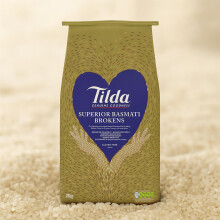 Tilda Broken Basmati Rice – 20kg Bulk Bag | Fragrant Long-Grain Rice for Everyday Cooking