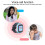 Kinder-Smartwatch mit Kamera, Anruffunktion, 1,44" Touchscreen, Pink 6