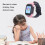 Kinder-Smartwatch mit Kamera, Anruffunktion, 1,44" Touchscreen, Pink 10