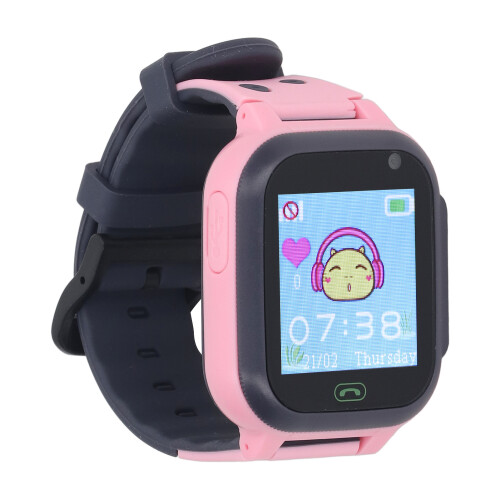 Kinder-Smartwatch mit Kamera, Anruffunktion, 1,44" Touchscreen, Pink