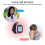 Kinder-Smartwatch mit Kamera, Anruffunktion, 1,44" Touchscreen, Pink 5
