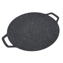 34 cm rauchfreie Aluminum- und Maifanstein-Rundgrillplatte für Indoor- und Outdoor-Grillabenteuer