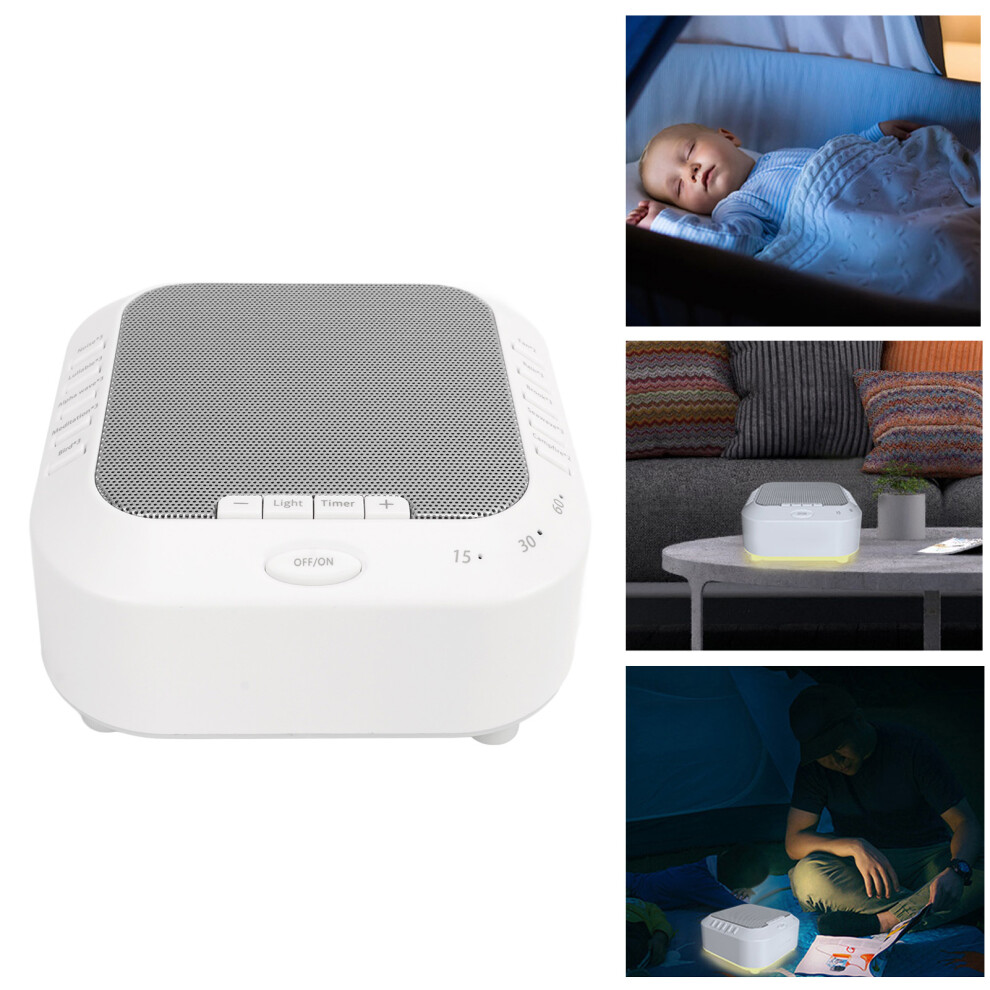 Noise Sound Machine With Night 28 Soothing Sounds With Volume Control Noise Reduction Portable For Baby Adults Light