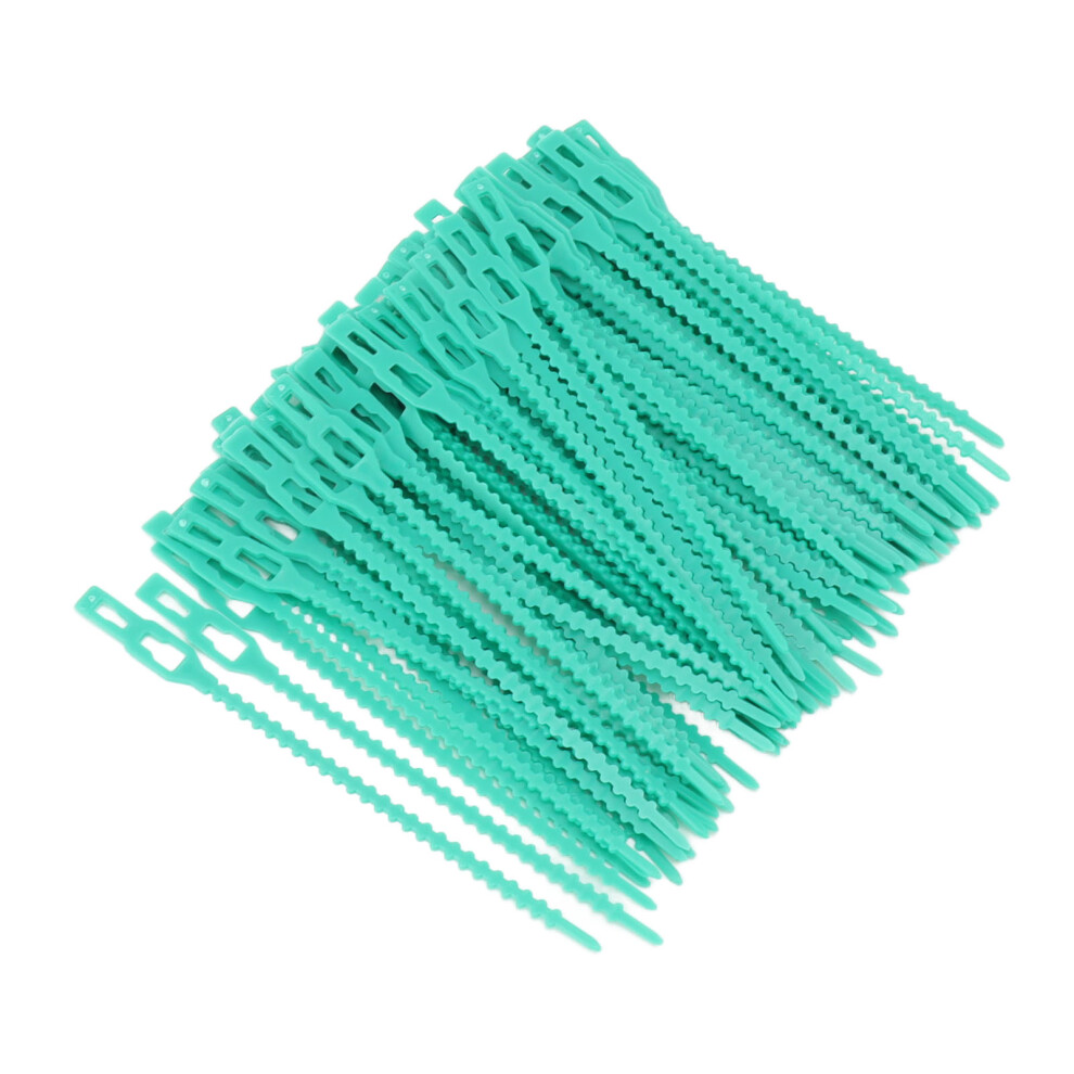 300Pcs Green Zip Garden Soft Tie 13cm Length Reusable Support Soft Wire Vine Zip Garden Tie Set-image-OPC-PHS5FM7-NEW