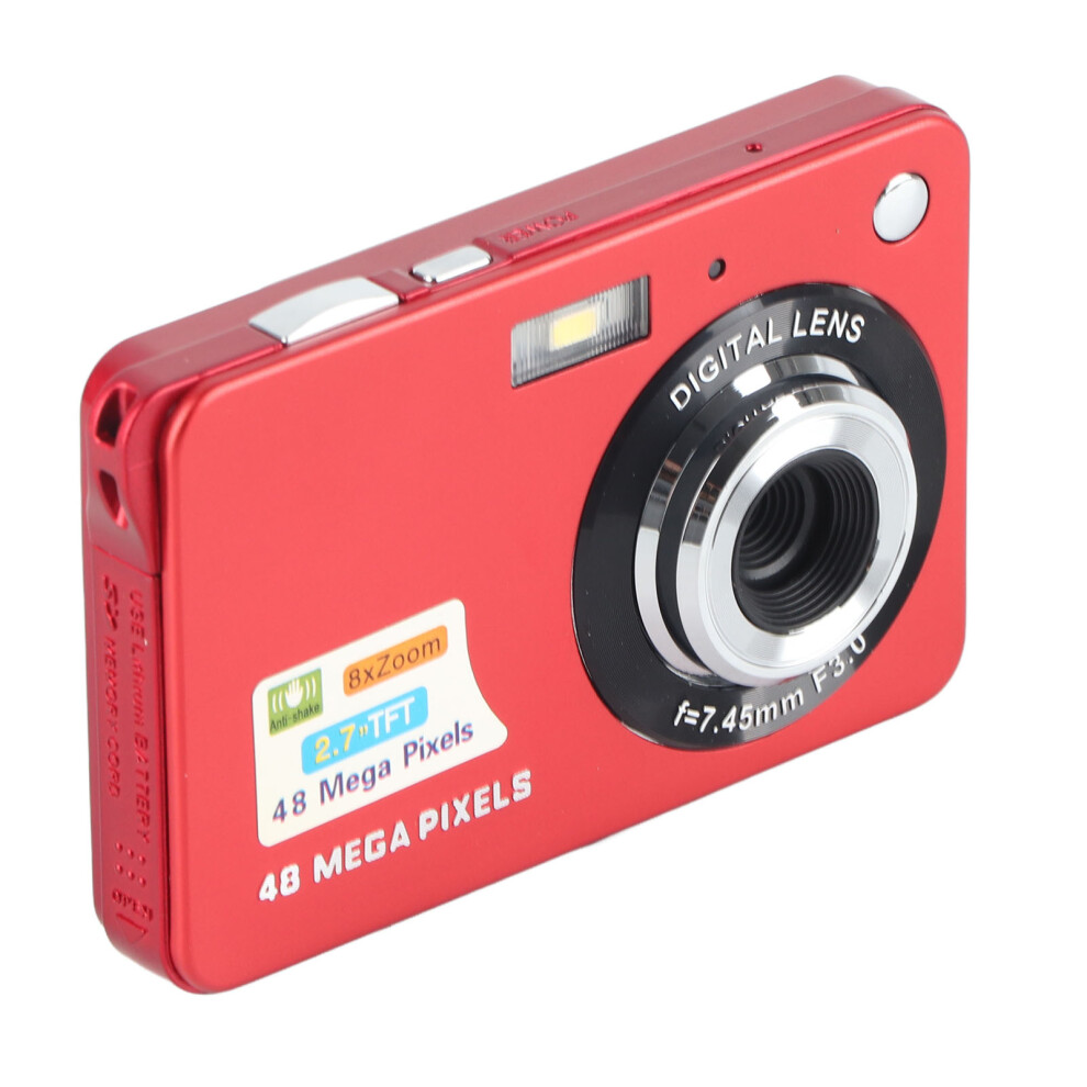 4K 48Mp Digital Camera Anti Shake 8X Zoom Digital Camera With 2.7 Inch Lcd Displa Screen C3 48 Red 4951317652269