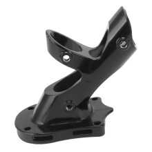 Flag Bracket Adjustable 45 Degree Aluminum Alloy Strong Rustproof 3 Hole Flag Pole Holder Bracket Black