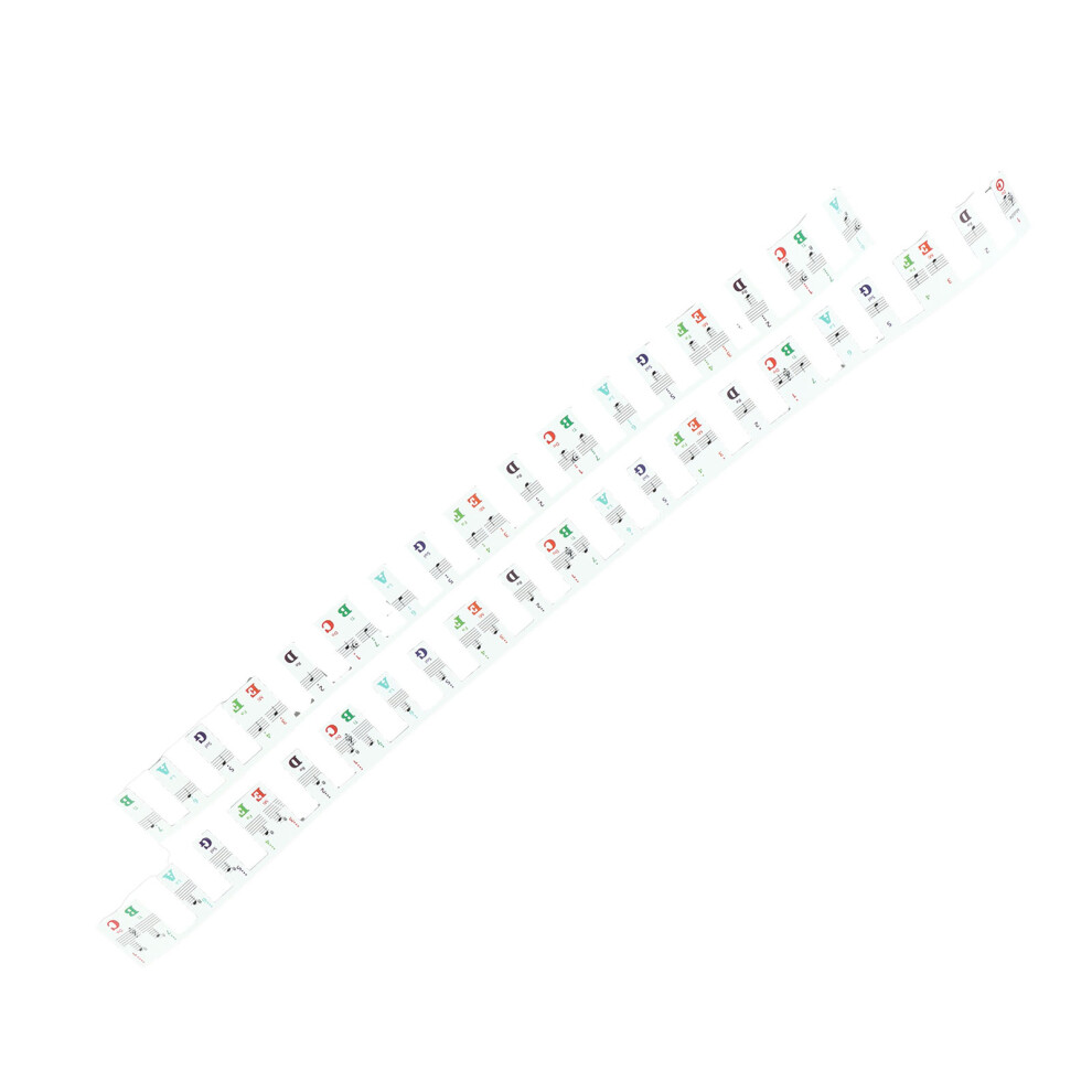 2 In 1 Removable Piano Keyboard Note Waterproof 88 Keys Piano Keyboard Note Patch for Electric Piano