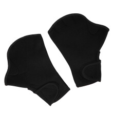 Aquatische Handschuhe Rutschfeste Neopren-Schwimmtrainingshandschuhe Schwarz 22,3 x 17 cm