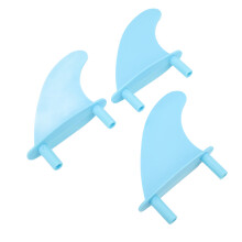 Blaues PVC Soft Top Tri Fin Set für Surfen Wassersport