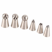8 Stück Backtip-Set Edelstahl Dekorations-Naschspitzset für Kuchen und Cupcakekunst