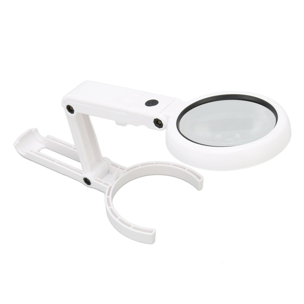 Handheld LED Magnifying Glass Foldable Adjustable 22X 10X Magnifying Glass with Light Stand for Reading Jewelry Craft