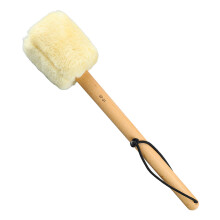 Holz-Bassdrum-Percussion-Stab 37cm Antirutsch mit weichem Filz Beige SP 01