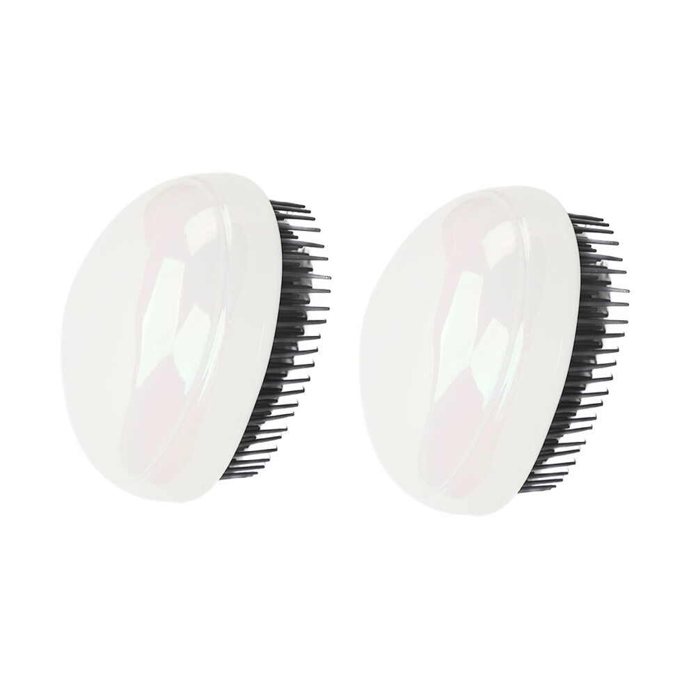 2pcs Scalp Massage Shampoo Brush Home Hair Salon Portable Cute Egg Shaped Detangling Hair Brush