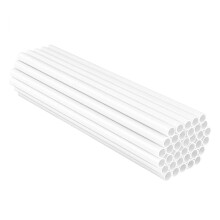 50 Pieces Plastic White Cake Dowel Rods for Tiered Construction and Stacking (0.4 Inch Diameter 12 Length)