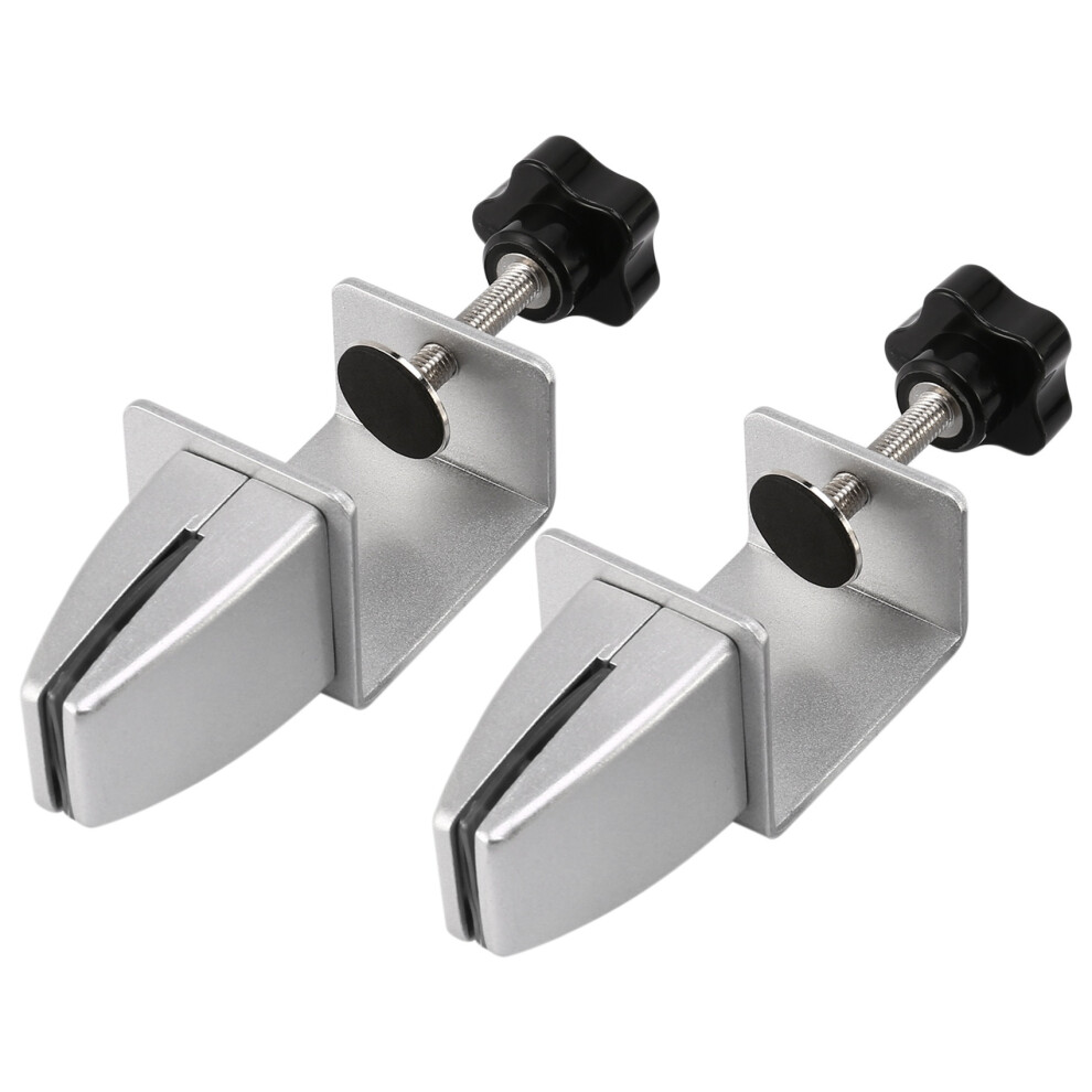 2Pcs Sneeze Guard Clamp Bracket Desk Partition For 1/8Inch To 1Inch Thick Acrylic Panels Adjustable C Shape 4851949480851