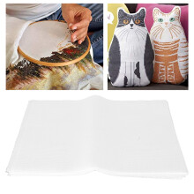10pcs White Embroidery Fabric 14 Count 12x18in DIY Cross Stitch Fabric Embroidery Fabric Cotton for Needlework Craft