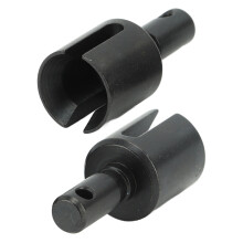 2 Stück Stahl RC-Differentialkappe 29x13mm schwarz 08421/9021