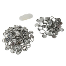 100 Sets Blank Button Badge Parts Set Round Shape Rust Prevention Easy Print Button Pin Badge Kit for Button Making Machine 25mm/1.0in