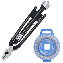 6Inch Aircraft Safety Wire Twisting Pliers Set Lock Twist Twister Tool / 30M Roll 0.8mm Stainless Steel
