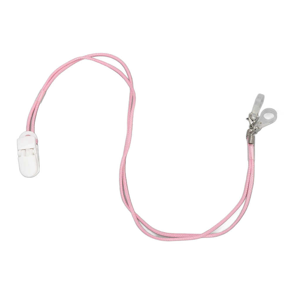 2 Pin Earphone Cable Portable Lost Prevention Lanyard Security Clip Fixation Protection Cord White/Pink 5051317663766