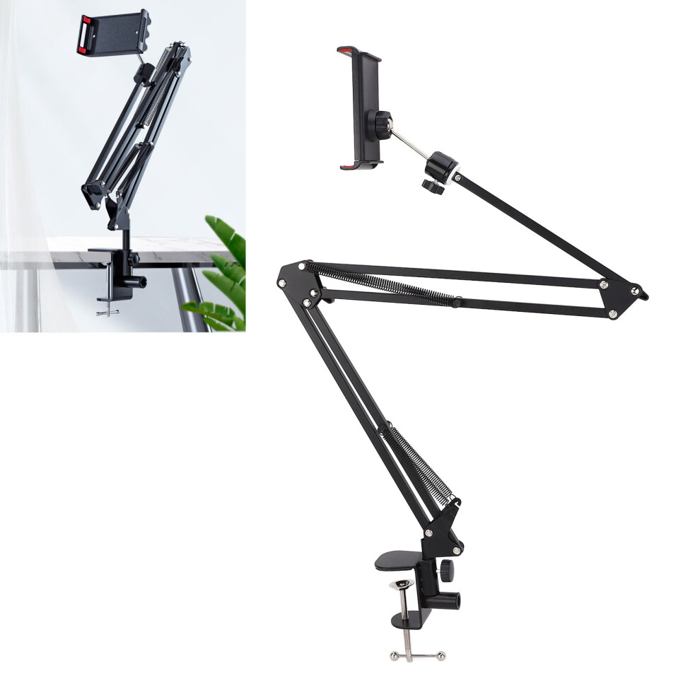 Bed Phone Holder 360 Degree Rotation 3 Sections Stretchable Tablet Bed Holder With Reserved Charging Port For Bedroom 4101317664377