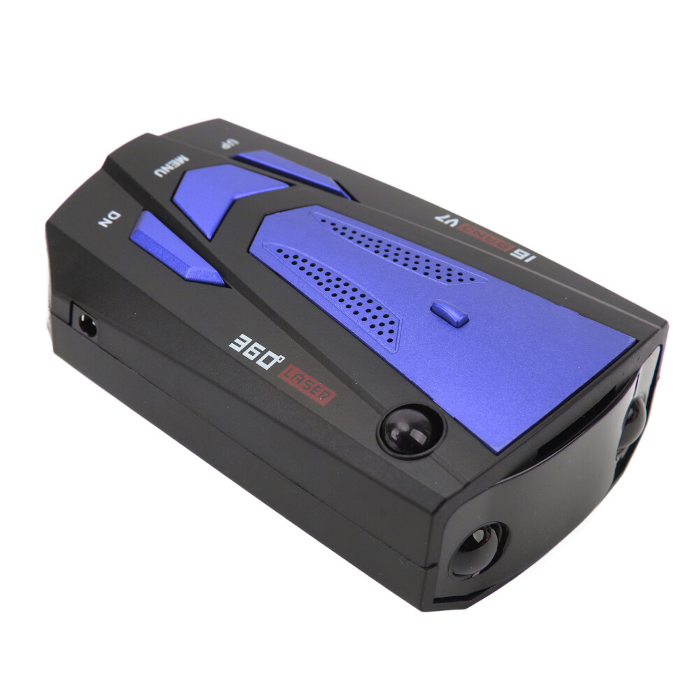 Car Radar Detector 360 Degree Protection Speed Alarm 16 Band Electronic Dog Detector Speedometer Speed Tester Blue 8401317664671