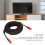 49ft HD Multimedia Interface Kabel 1080p, Schwarz & Rot, Flexibel 5