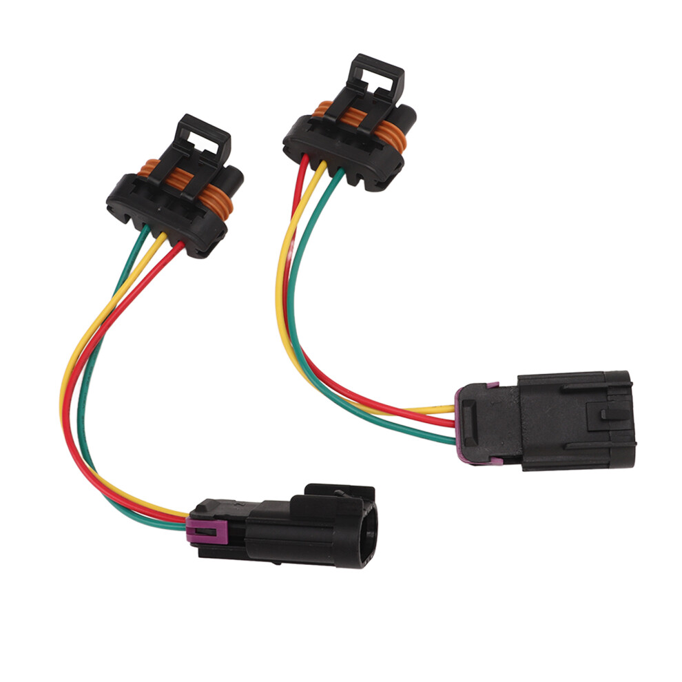 2Pcs Headlight Conversion Wire Harness Abs Plastic Replacement For Polaris Rzr 800 2011Â2014 8431317664944