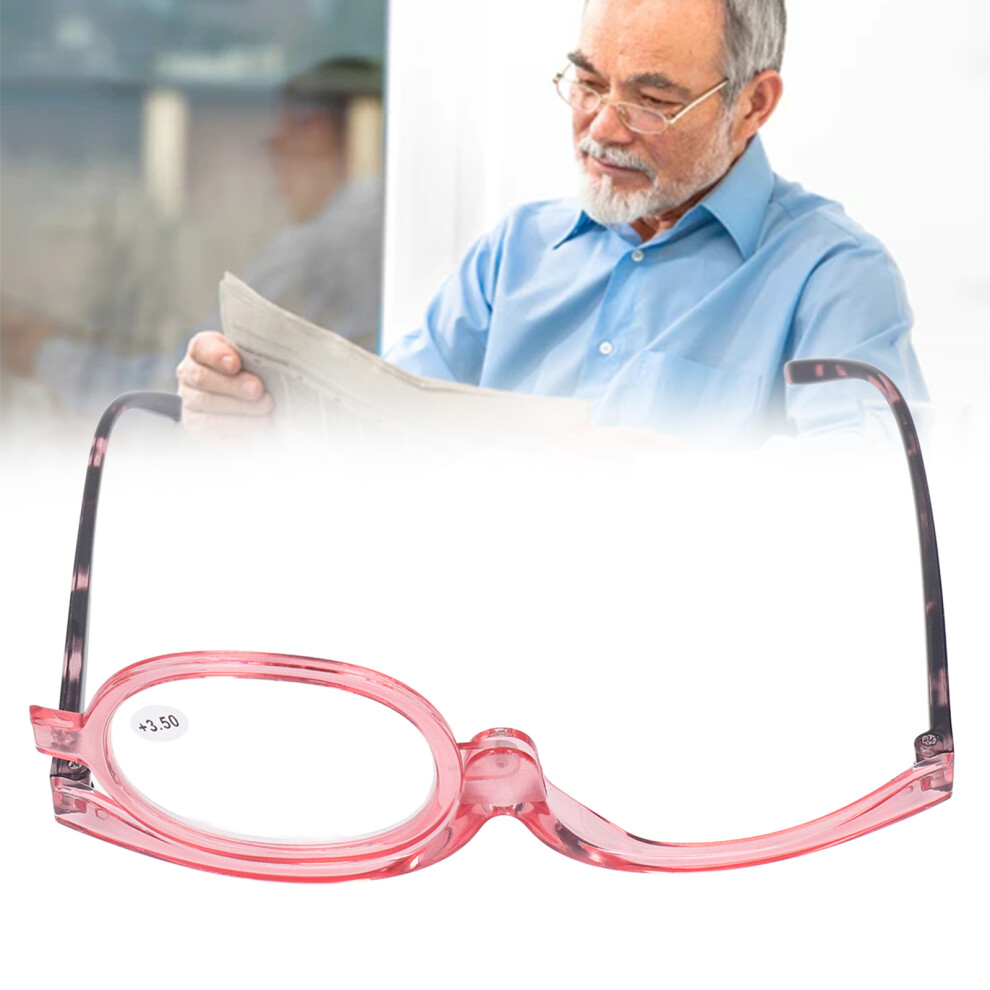 Magnifying Makeup Glasses Flip Down Scratch Resistant Lens Folding Cosmetic Reading Glasses for Women +3.50