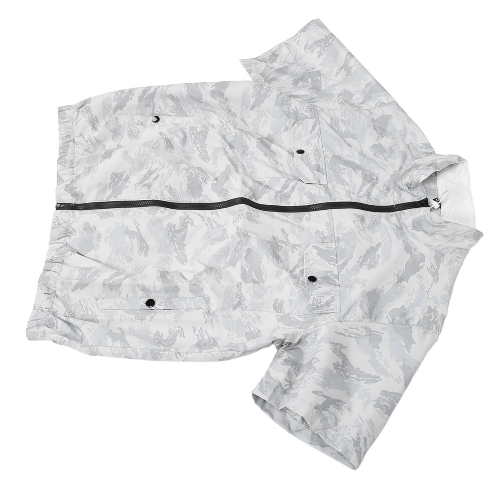 Air Conditioned Clothes With 2 Fan Microporous Breathable 3 Levels Adjustable Circulation Cooling Vest For Hot Weather Work Xxl 8481317668831