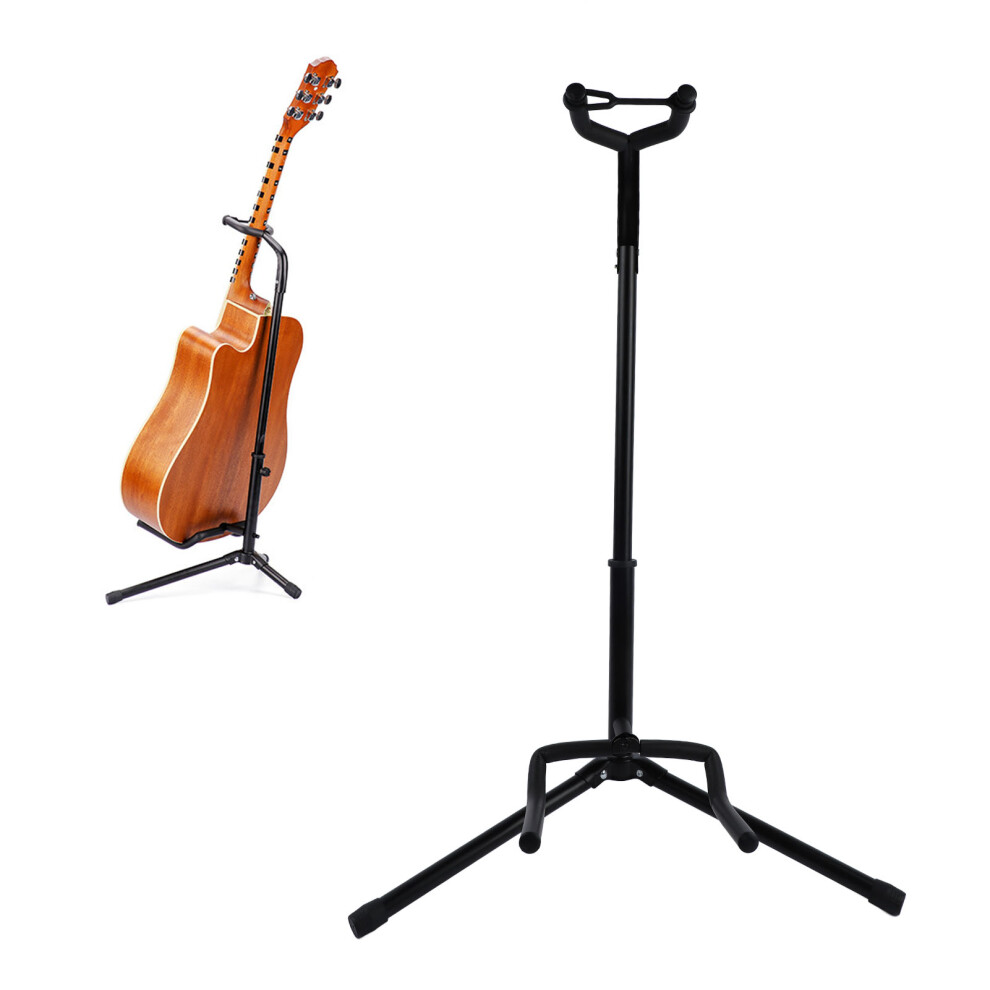 Guitar Stand Adjustable Bass Stand Folding Tripod Floor for Acoustic Electric Guitar Bass