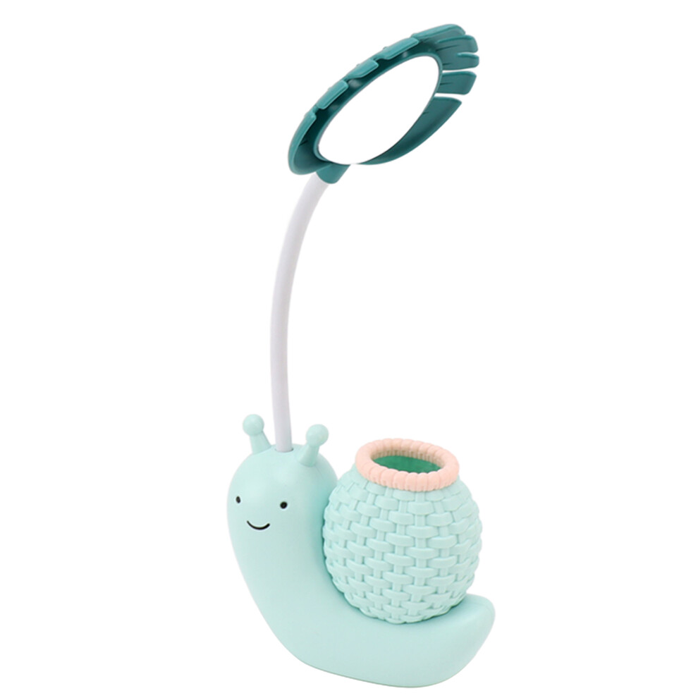Snail Eye Protection LED Lamp Bedside Lamp USB Charging Learning Reading Lamp with Pen Holder for Children Blue-image-OPC-PHS5Q9S-NEW
