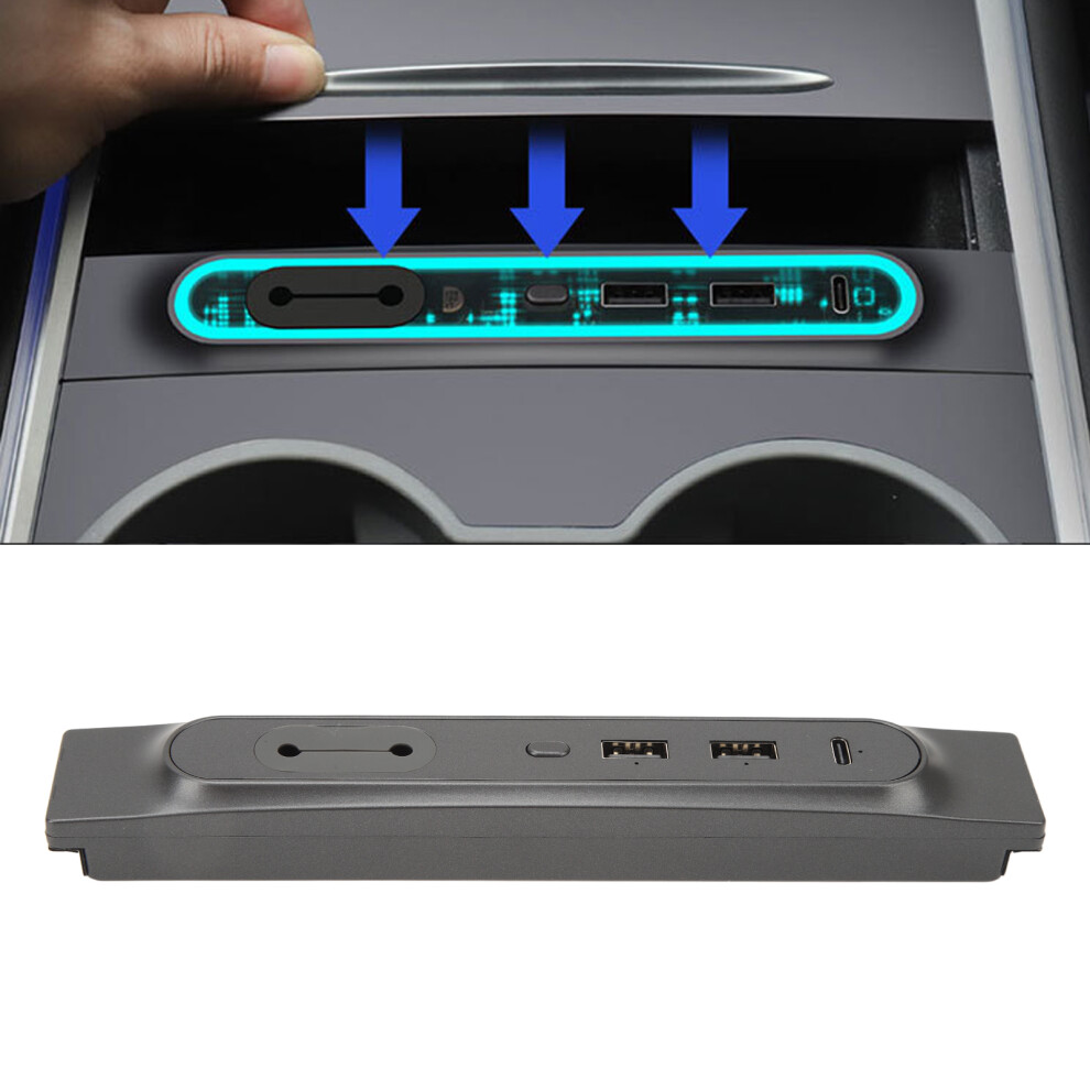 Center Console Usb Hub Docking Station Multi Port Replacement For Tesla Model 3 Y 2021Â2023 4611317670952