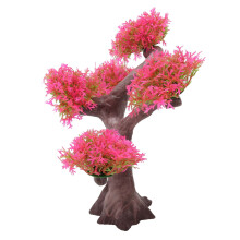 Künstliche Aquarienpflanzen-Dekoration, Pink, 27x22x23cm, Aquariumdekoration