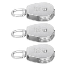 3 Stück M50 400 kg Edelstahl Flaschenzugblock Set