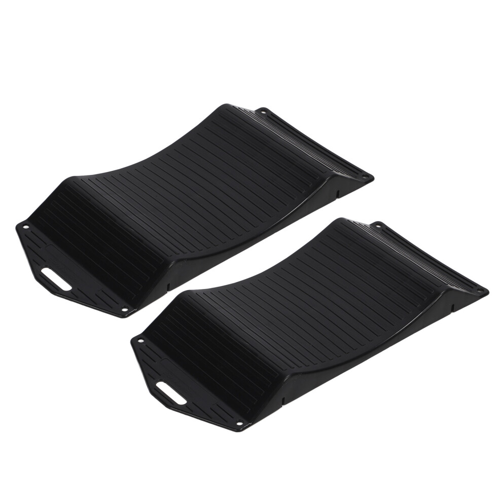 2Pcs Tire Saver Ramps Heavy Duty Powerful Load Bearing Capacity Slip Resistant For Car Truck Suv Rv Trailer Camper 18P: 44.4X19.5x3.5cm/17. 9491317676131
