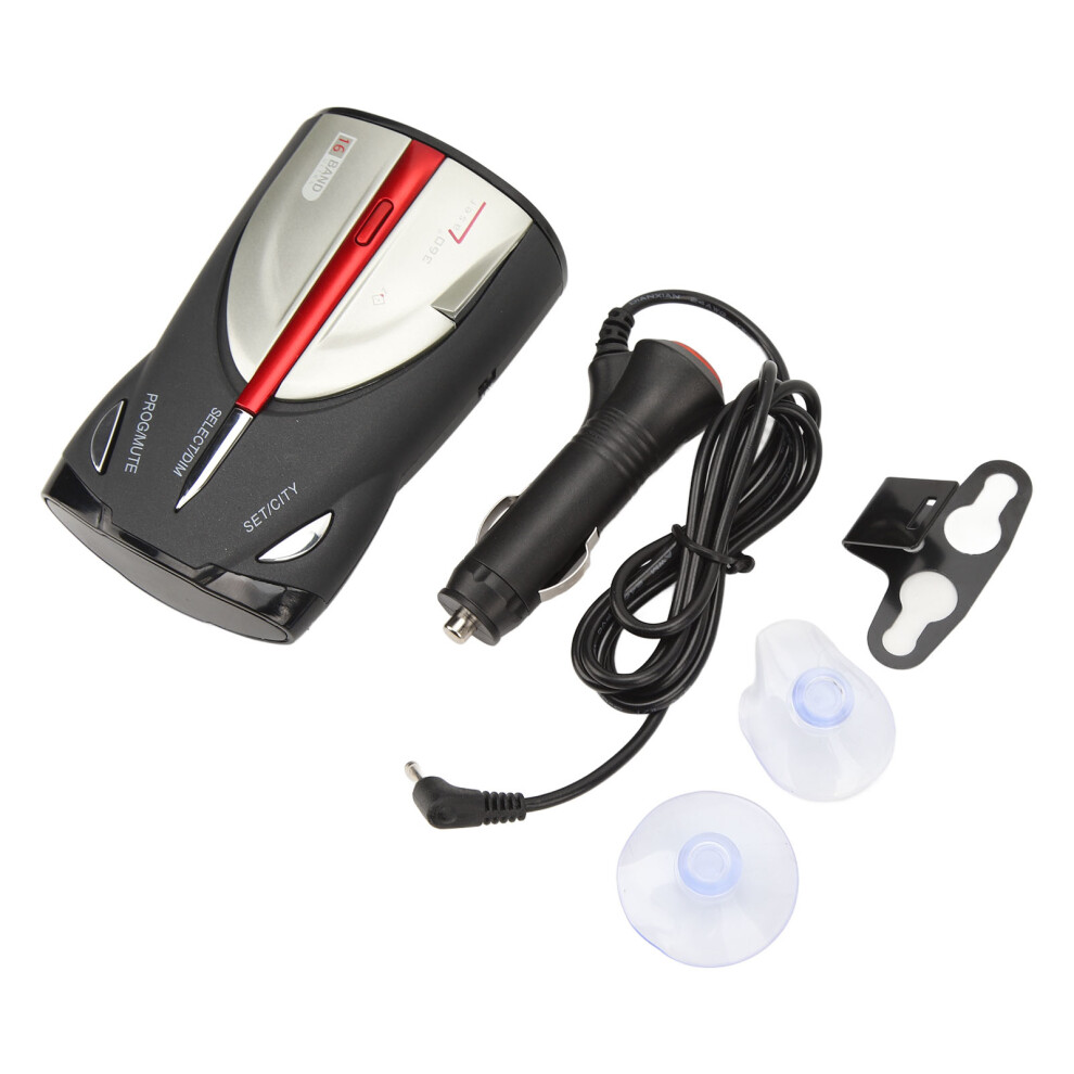 Car Radar Detector 360 Degree Detection Interference Signals Filtering Voice Alert And Car Speed Alarm System 7681317676084