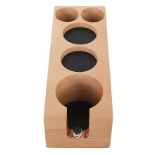 Holz-Kaffeepressenhalter 58mm Buche Ständer mit 5 Löchern für Zuhause Café
