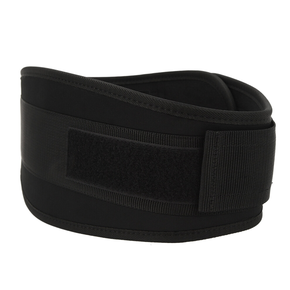 Black Lumbar Support Belt Adjustable Waist Protection Comfortable Breathable Waist Compression Brace For Sports M