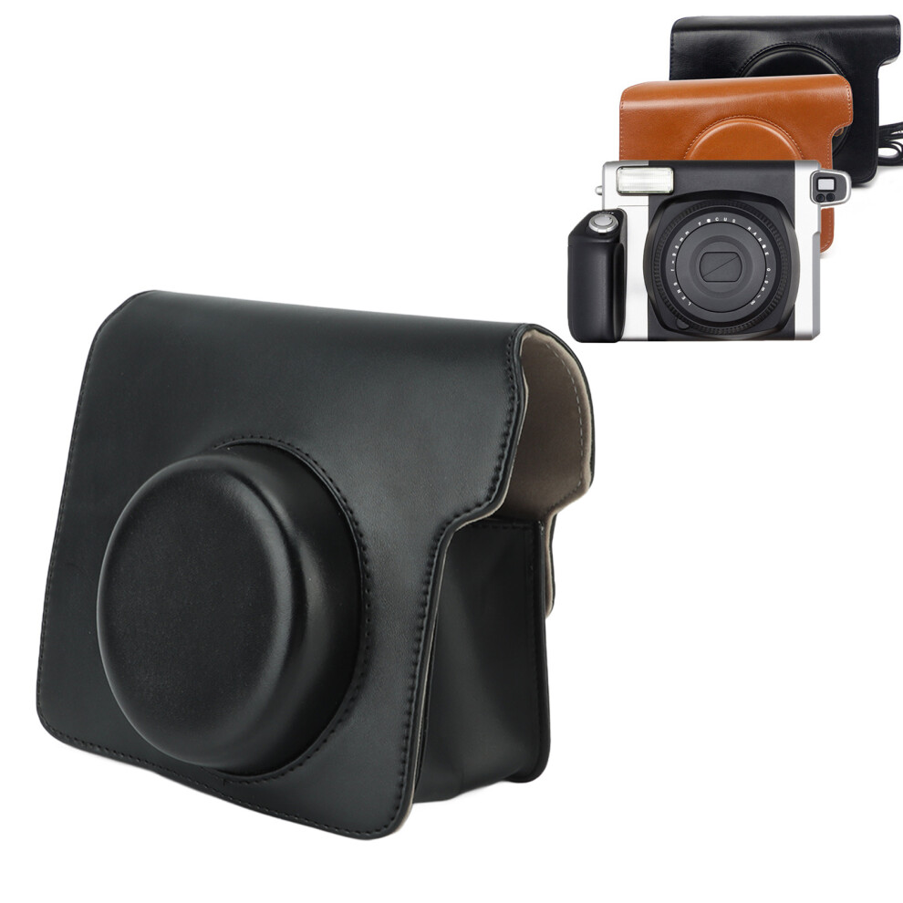 Mini Instant Camera Protective Bag Pu Camera Case With Adjustable Shoulder Strap For Fujifilm Wide300 Black 9351317680876