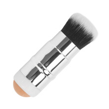 2 in 1 Face Oil Absorbing Roller Double Headed Foundation Brush Volcanic Stone Oil Control Roller Brown