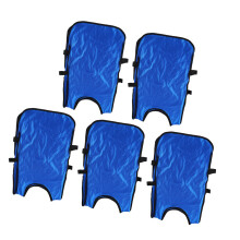5 Stück Kinder Dunkelblauer ärmelloser Fußball-Trainingsweste, Rundhals