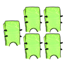 5PCS Kids Training Vests Sleeveless Practice Pinnies Round Neck Team Tank for Football Sports Fluorescent Green