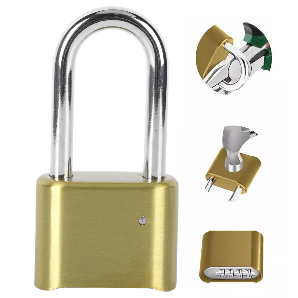 4 Digit Combination Padlock Weatherproof Resettable Heavy Duty Combination Padlock For Outdoor 7661317682766