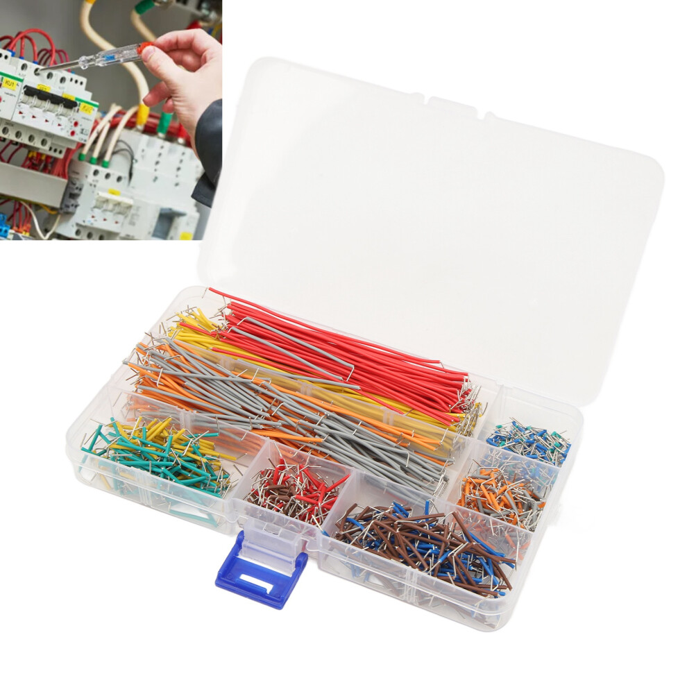 840Pcs Breadboard Jumper Wire Flexible Breadboard Connecting Line Cable With Storage Box 9301317683278