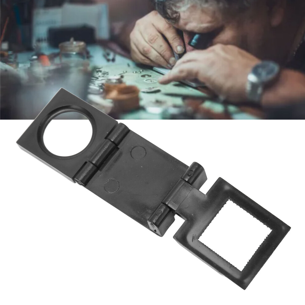 Folding Magnifying Glass 3 Folds 10X Optical Glass Lens Small Pocket Magnifier Glass for Seniors Reading Inspection